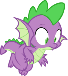 Size: 3145x3514 | Tagged: safe, artist:memnoch, spike, dragon, g4, high res, male, simple background, solo, transparent background, vector, winged spike, wings