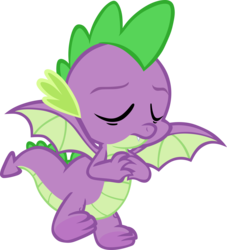 Size: 3501x3848 | Tagged: safe, artist:memnoch, spike, dragon, g4, claws, eyes closed, flying, frown, high res, male, simple background, solo, spread toes, spread wings, toes, transparent background, underfoot, vector, winged spike, wings