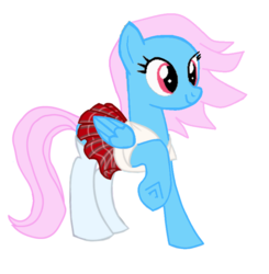 Size: 820x838 | Tagged: safe, artist:swiftgaiathebrony, wind whistler, pegasus, pony, g1, g4, clothes, cute, female, g1 to g4, generation leap, mare, miniskirt, plaid skirt, pleated skirt, school uniform, shirt, simple background, skirt, socks, solo, thigh highs, whistlerbetes, white background, zettai ryouiki