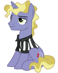 Size: 4000x5000 | Tagged: safe, artist:dragonchaser123, ponet, pony, unicorn, 2 4 6 greaaat, g4, absurd resolution, alternate cutie mark, background pony, clothes, male, simple background, sitting, solo, stallion, transparent background, unamused, vector
