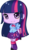 Size: 900x1534 | Tagged: safe, artist:yuuabyss, twilight sparkle, equestria girls, g4, beach, chibi, clothes, deviantart watermark, female, hands behind back, makeup, obtrusive watermark, simple background, skirt, smiling, solo, transparent background, watermark