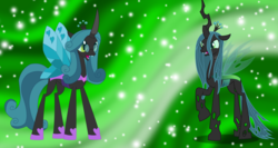Size: 3000x1600 | Tagged: artist needed, source needed, safe, queen chrysalis, changeling, changeling queen, g4, evil, female, mirror universe, reversalis, vector
