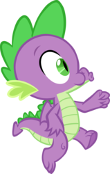 Size: 3213x5043 | Tagged: safe, artist:memnoch, spike, dragon, g4, claws, male, simple background, solo, tail, transparent background, vector, winged spike, wings