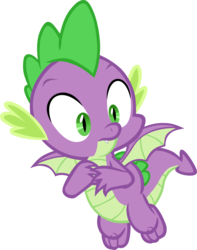 Size: 3360x4265 | Tagged: safe, artist:memnoch, spike, dragon, g4, claws, male, simple background, solo, tail, transparent background, vector, winged spike, wings