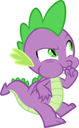 Size: 3107x4990 | Tagged: safe, artist:memnoch, spike, dragon, g4, the point of no return, male, simple background, solo, transparent background, vector, winged spike, wings