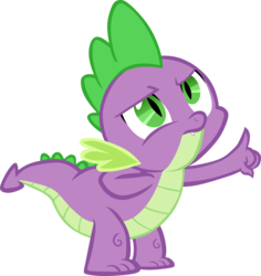 Size: 4396x4657 | Tagged: safe, artist:memnoch, spike, dragon, g4, just for sidekicks, male, simple background, solo, transparent background, vector