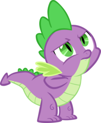 Size: 4022x4870 | Tagged: safe, artist:memnoch, spike, dragon, g4, just for sidekicks, male, simple background, solo, transparent background, vector