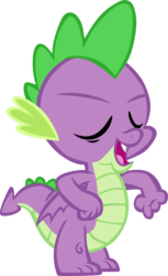 Size: 3203x5236 | Tagged: safe, artist:memnoch, spike, dragon, g4, claws, eyes closed, male, simple background, solo, transparent background, vector, winged spike, wings
