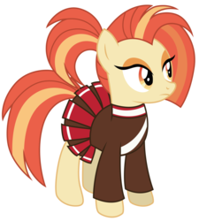 Size: 4504x5000 | Tagged: safe, artist:dragonchaser123, shimmy shake, earth pony, pony, 2 4 6 greaaat, g4, absurd resolution, cheerleader, clothes, cute, female, mare, shakeabetes, simple background, solo, transparent background, vector