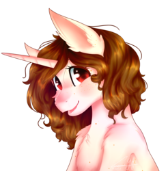 Size: 3947x4009 | Tagged: safe, artist:enghelkitten, oc, oc only, oc:lu, pony, unicorn, bust, female, high res, mare, portrait, simple background, solo, transparent background