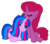 Size: 1229x1080 | Tagged: safe, artist:徐詩珮, oc, oc:betty pop, oc:vesty sparkle, alicorn, pony, unicorn, alicorn oc, bettyvesty, female, lesbian, magical lesbian spawn, mare, next generation, oc x oc, offspring, offspring shipping, parent:flash sentry, parent:glitter drops, parent:tempest shadow, parent:twilight sparkle, parents:flashlight, parents:glittershadow, shipping, simple background, transparent background