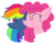 Size: 1356x1080 | Tagged: safe, artist:徐詩珮, pinkie pie, rainbow dash, pony, g4, secrets and pies, evil pie hater dash, female, kissing, lesbian, pinkiehater, ship:pinkiedash, shipping, simple background, transparent background