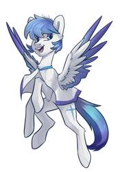 Size: 954x1365 | Tagged: safe, artist:chibadeer, oc, oc only, pegasus, pony, male, simple background, solo, stallion, two toned wings, white background, wings