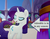 Size: 546x429 | Tagged: safe, edit, edited screencap, editor:korora, screencap, rarity, g4, my little pony: the movie, arrow, bow, canterlot, captain obvious, cropped, cute, raribetes, smiling, text