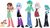 Size: 900x505 | Tagged: safe, artist:gouhlsrule, artist:sarahgdo, artist:selenaede, gallus, ocellus, sandbar, silverstream, smolder, yona, dog, human, equestria girls, g4, base used, clothes, eqg promo pose set, equestria girls style, equestria girls-ified, leg warmers, shoes, student six