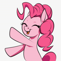 Size: 700x700 | Tagged: safe, artist:mysticalpha, pinkie pie, earth pony, pony, g4, animated, cute, diapinkes, eyes closed, female, happy, simple background, smiling, solo, white background