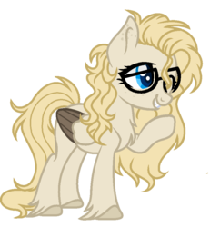 Size: 816x884 | Tagged: safe, artist:bxby-mochi, oc, oc only, oc:dusty, pegasus, pony, base used, chest fluff, female, glasses, mare, raised hoof, simple background, solo, transparent background, two toned wings, unshorn fetlocks, wings