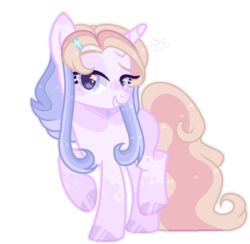 Size: 905x883 | Tagged: dead source, safe, artist:moon-rose-rosie, oc, oc only, oc:yeri, pony, unicorn, alternate universe, base used, blushing, female, heart, looking at you, mare, simple background, solo, transparent background, white outline