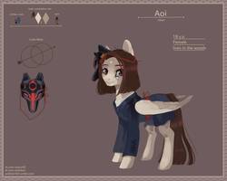 Size: 1000x800 | Tagged: safe, artist:aoiyui, oc, oc only, oc:aoi, pegasus, pony, clothes, mask, reference sheet, solo