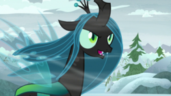 Size: 1920x1080 | Tagged: safe, screencap, queen chrysalis, changeling, changeling queen, frenemies (episode), g4, female, solo