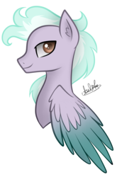Size: 2700x4096 | Tagged: safe, artist:aselita selter, oc, oc only, pegasus, pony, bust, portrait, solo