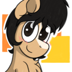 Size: 1200x1200 | Tagged: safe, artist:thebadbadger, pony, blushing, bust, ponified, simple background, transparent background