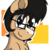 Size: 1200x1200 | Tagged: safe, alternate version, artist:thebadbadger, pony, blushing, bust, glasses, ponified, simple background, transparent background