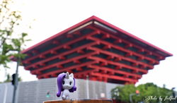 Size: 3908x2290 | Tagged: safe, rarity, pony, unicorn, g4, chibi, china, china art museum, cutie mark crew, high res, irl, photo, shanghai, solo, toy