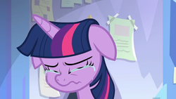 Size: 1280x720 | Tagged: safe, screencap, twilight sparkle, alicorn, pony, g4, the ending of the end, leak, crying, crylight sparkle, ears back, eyes closed, female, horn, mare, scared, solo, twilight sparkle (alicorn), unconfident, wavy mouth