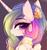 Size: 1468x1568 | Tagged: safe, artist:magnaluna, princess celestia, alicorn, pony, g4, alternate hairstyle, bust, cute, cutelestia, female, gradient background, looking at you, looking back, looking back at you, mare, smiling, solo