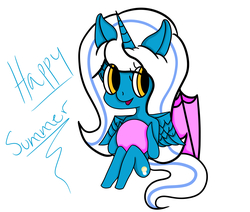 Size: 7632x6480 | Tagged: safe, artist:kittymayhem101, oc, oc:fleurbelle, alicorn, pony, adorabelle, alicorn oc, anatomically incorrect, ball, chibi, cute, eye clipping through hair, female, incorrect leg anatomy, mare, solo, umbrella, yellow eyes