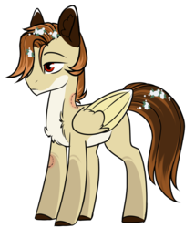 Size: 899x1051 | Tagged: safe, artist:cloud-fly, oc, oc only, pegasus, pony, bite mark, male, simple background, solo, stallion, transparent background