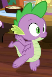 Size: 231x343 | Tagged: safe, screencap, spike, dragon, g4, the point of no return, claws, cropped, male, tail, toes, winged spike, wings
