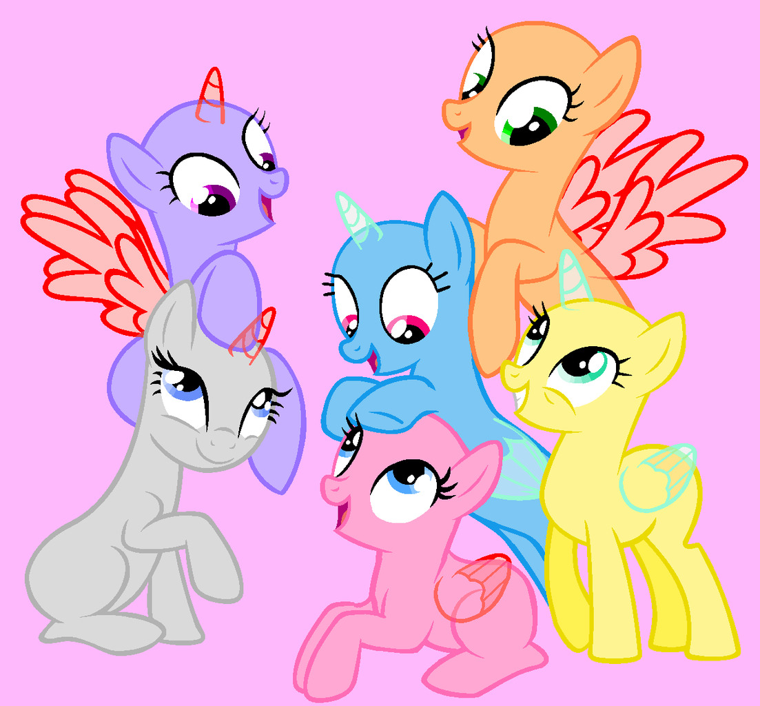 artist:saramanda101, oc, oc only, alicorn, pony, unicorn, alicorn oc, base,...