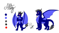 Size: 1920x1080 | Tagged: safe, artist:thepianistmare, oc, oc:alty, dragon, commission, cute, dragon oc, reference sheet