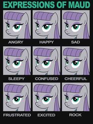 Size: 750x1000 | Tagged: safe, maud pie, earth pony, pony, g4, expressions, female, solo