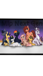 Size: 720x1280 | Tagged: safe, artist:misshoneybunn, oc, oc only, oc:alana, oc:berry blossom, oc:blitz thunder, oc:chocolate swirl, oc:geo stone, oc:jack apples, oc:star shooter, dracony, hybrid, pony, ear piercing, earring, ethereal mane, female, freckles, interspecies offspring, jewelry, male, mare, next generation, offspring, one eye closed, parent:applejack, parent:big macintosh, parent:caramel, parent:cheese sandwich, parent:discord, parent:flash sentry, parent:fluttershy, parent:pinkie pie, parent:princess celestia, parent:rainbow dash, parent:rarity, parent:soarin', parent:spike, parent:twilight sparkle, parents:carajack, parents:cheesepie, parents:dislestia, parents:flashlight, parents:fluttermac, parents:soarindash, parents:sparity, piercing, prone, sitting, stallion, starry mane, straw in mouth, tongue out, wink