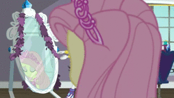 Size: 1920x1080 | Tagged: safe, fluttershy, rarity, costume conundrum, equestria girls, equestria girls series, g4, spoiler:choose your own ending (season 2), spoiler:eqg series (season 2), animated, beautiful, clothes, costume conundrum: rarity, dress, female, flutterbeautiful, geode of shielding, gown, magical geodes, princess, princess costume, princess fluttershy, rarity's bedroom, sleeveless, sound, twirl, webm