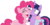 Size: 5297x2597 | Tagged: safe, artist:sketchmcreations, pinkie pie, twilight sparkle, alicorn, earth pony, pony, a trivial pursuit, g4, my little pony: friendship is magic, cheek squish, duo, eyes closed, female, frown, hoof around neck, horrified, mare, open mouth, saddle bag, simple background, smiling, squishy cheeks, transparent background, twilight sparkle (alicorn), vector