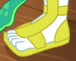 Size: 720x585 | Tagged: safe, screencap, bulk biceps, costume conundrum, costume conundrum: sunset shimmer, equestria girls, equestria girls series, g4, spoiler:choose your own ending (season 2), spoiler:eqg series (season 2), ankles, cropped, feet, foot focus, legs, male, male feet, pictures of legs, sandals, toes