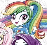 Size: 161x155 | Tagged: safe, artist:ritalux, fluttershy, rainbow dash, rarity, equestria girls, g4, my little pony equestria girls: better together, official, female, offscreen character, picture for breezies