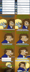 Size: 1562x3758 | Tagged: safe, artist:jitterbugjive, derpy hooves, doctor whooves, time turner, earth pony, pegasus, pony, lovestruck derpy, g4, ask, clothes, comforting, crying, doctor who, hug, sad, suit, survivor's guilt, tardis, tardis console room, tardis control room, the doctor, tumblr