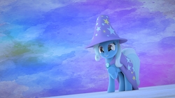 Size: 3840x2160 | Tagged: safe, artist:skyliamontage, trixie, pony, g4, 3d, blender, cute, diatrixes, female, high res, solo