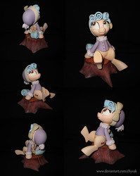 Size: 3907x4916 | Tagged: safe, artist:chyvak, cozy glow, pegasus, pony, frenemies (episode), g4, clothes, figure, hat, jacket, solo, winter hat