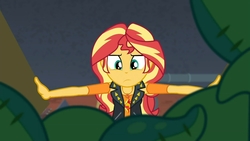Size: 1920x1080 | Tagged: safe, screencap, sunset shimmer, costume conundrum, costume conundrum: sunset shimmer, equestria girls, g4, my little pony equestria girls: choose your own ending, box, geode of empathy, magical geodes, sunset's apartment