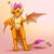 Size: 2375x2375 | Tagged: safe, alternate version, artist:mykegreywolf, smolder, dragon, g4, belly button, blushing, cute, dragoness, embarrassed, featureless crotch, female, gradient background, high res, impatient, looking at you, smolder is not amused, smolderbetes, smoldere, solo, tail wag, tsundere, unamused