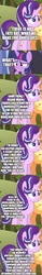 Size: 500x3215 | Tagged: safe, edit, edited screencap, editor:lord you know who, screencap, starlight glimmer, twilight sparkle, alicorn, pony, g4, the ending of the end, leak, comic, fanfic art, heartwarming, implied grogar, screencap comic, series finale, terminator, twilight sparkle (alicorn)