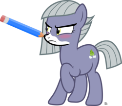 Size: 1475x1287 | Tagged: safe, artist:anime-equestria, limestone pie, earth pony, pony, g4, angry, blushing, cute, drawing, female, limabetes, mare, pencil, raised hoof, simple background, solo, transparent background, vector