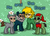 Size: 446x323 | Tagged: safe, pony, pony town, electro, falcon (marvel), green goblin, marvel, me and the boys, meme, ponified meme, rhino (marvel)