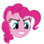 Size: 909x905 | Tagged: safe, edit, edited screencap, screencap, pinkie pie, earth pony, pony, g4, the last laugh, background removed, emote, female, mare, simple background, solo, transparent background